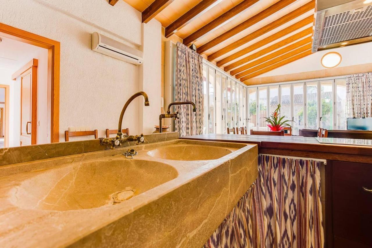Ca Na Pessina,Con Piscina Privada Villa Sa Pobla Bagian luar foto