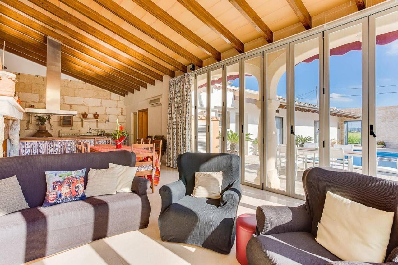 Ca Na Pessina,Con Piscina Privada Villa Sa Pobla Bagian luar foto